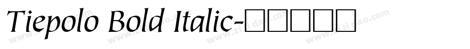 Tiepolo Bold Italic字体转换